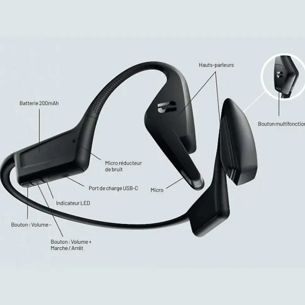 Oreillette Bluetooth CROSSCALL X-VIBES -Grade B -