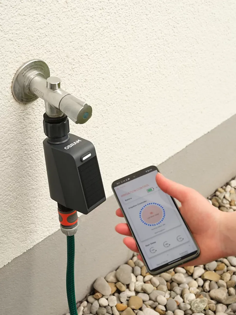 OSRAM Contrôle d'irrigation SMART+ WiFi IP55 Solaire USB-C