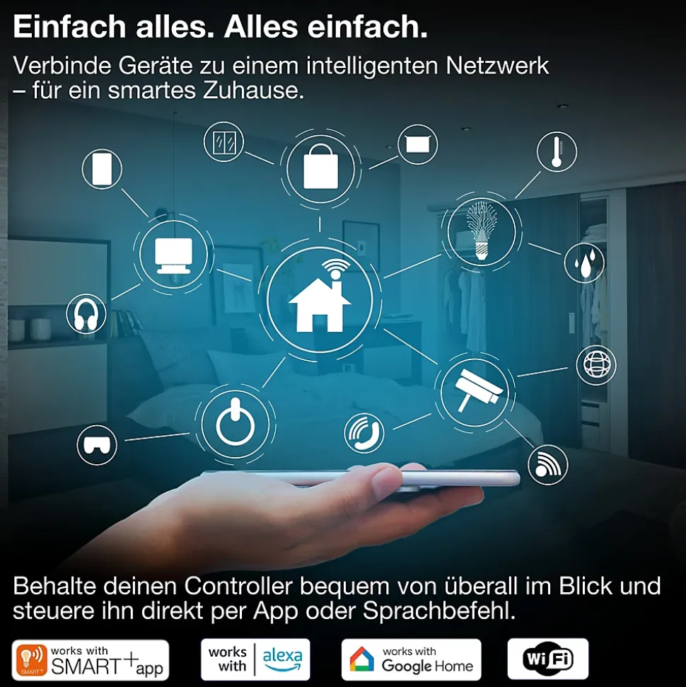 OSRAM Contrôle d'irrigation SMART+ WiFi IP55 Solaire USB-C