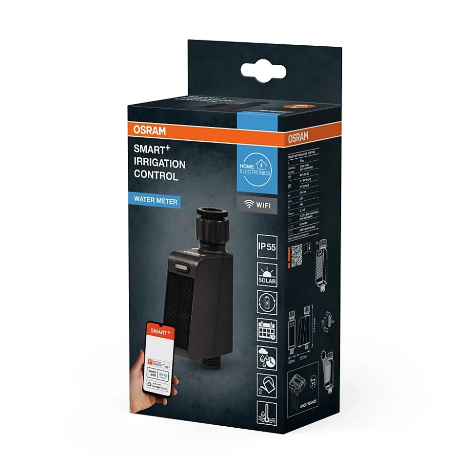 OSRAM Contrôle d'irrigation SMART+ WiFi IP55 Solaire USB-C