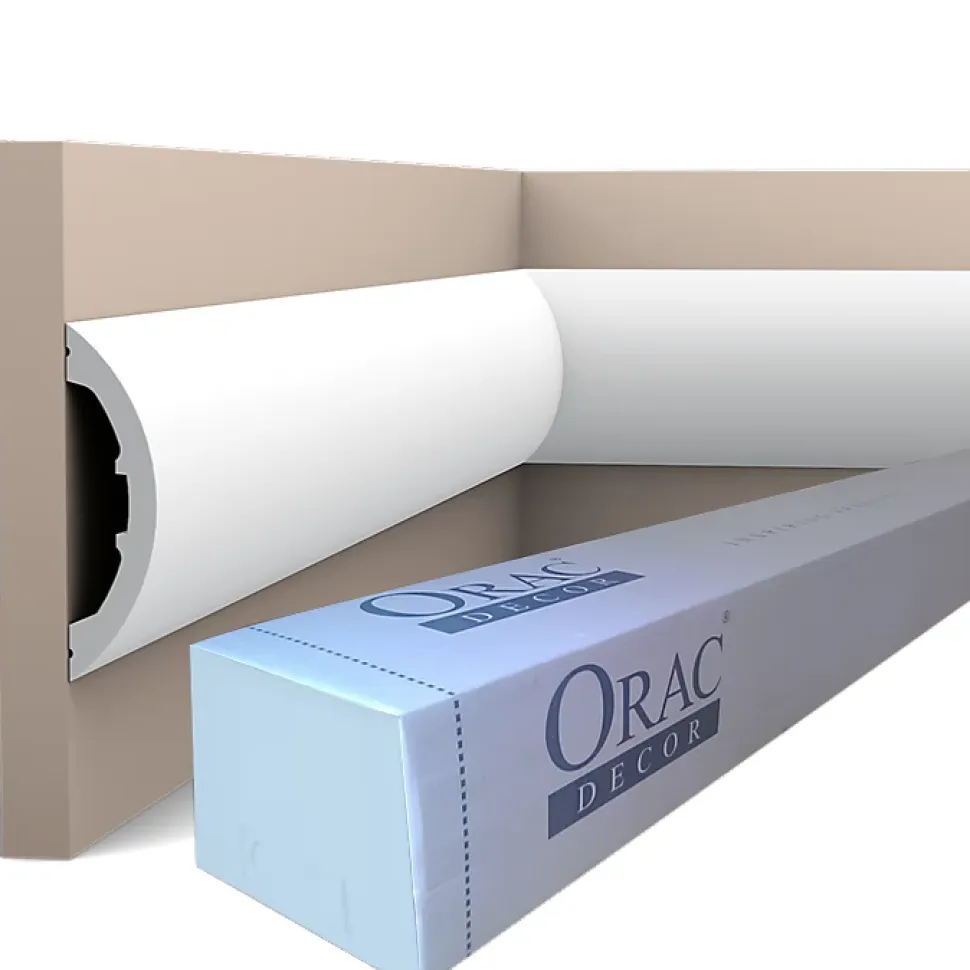 P3070 Cimaise murale Orac Decor - 12,5x3x200cm (h x p x L) - Pack 2 pièces
