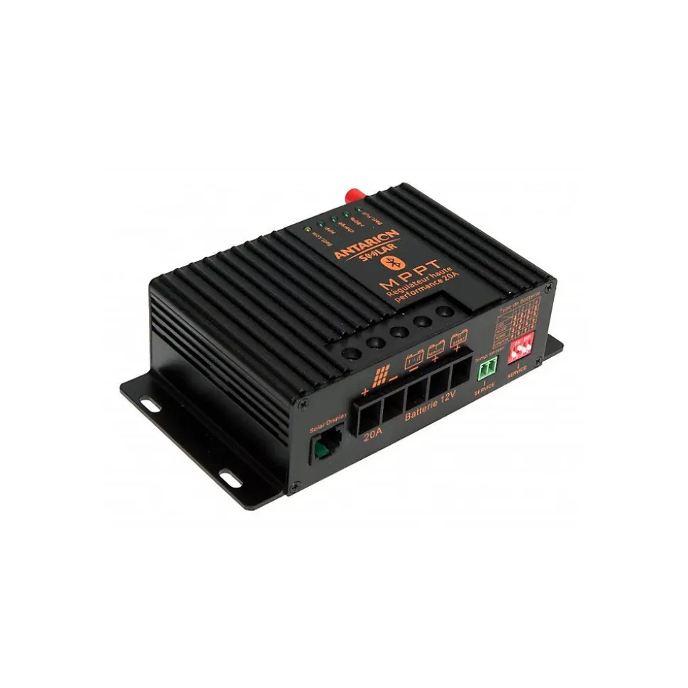 PACK BLACK BOOSTER 170W Seul Panneau solaire Camping Car + Kit de pose solaire avec Régulateur de Charge ANTARION