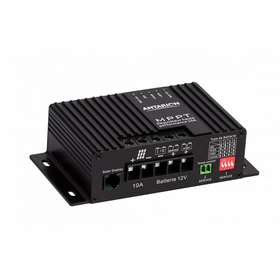 Pack Kit de pose solaire avec Régulateur de Charge MPPT 160W 10A Meilleur rendement ANTARION