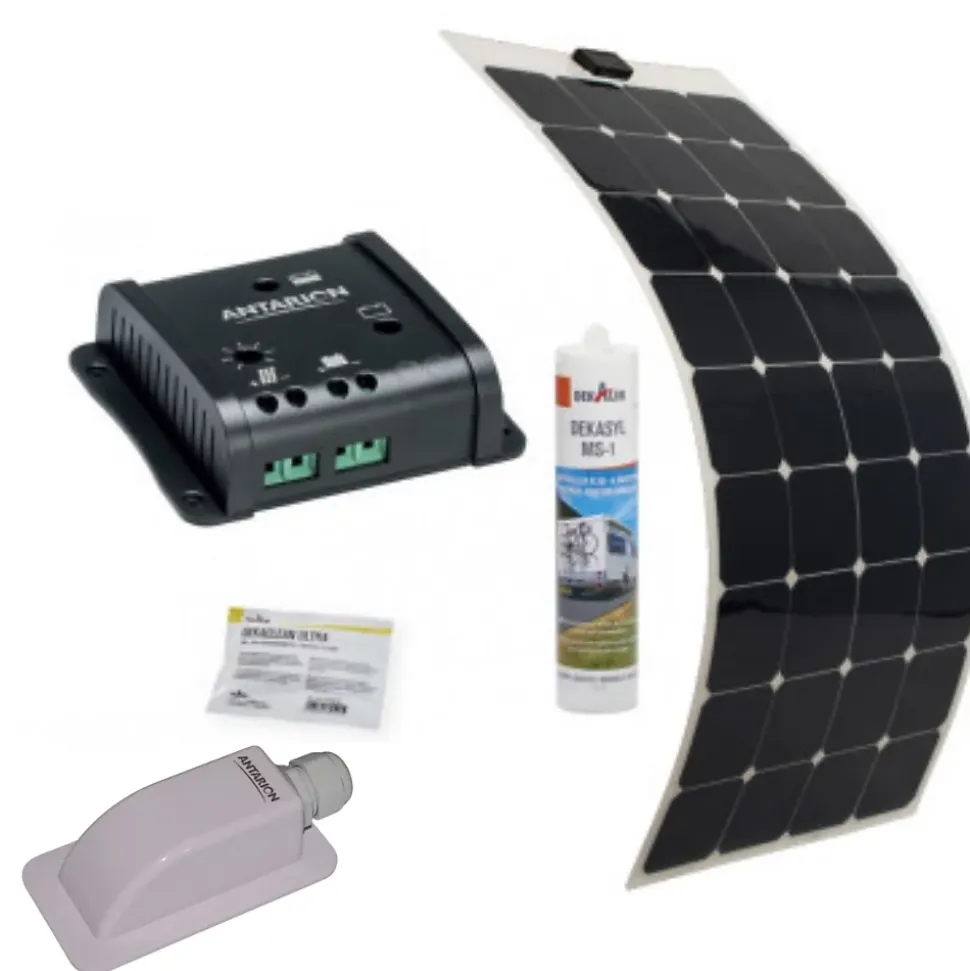 Pack Panneau Solaire Souple 135W Camping car Van Life + régulateur solaire SC10 ANTARION