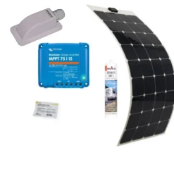 Pack Panneau Solaire Souple 135W Camping car Van Life + Régulateur solaire VICTRON 220W 15A ANTARION