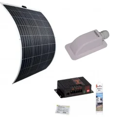PACK Panneau Solaire Souple 135W + Régulateur de charge Bluetooth + passe-toit + Dekasyl MS1 Camping-Car ANTARION