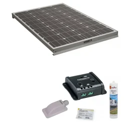 Pack Panneau solaire 160W camping car + Kit de pose solaire avec régulateur de charge PWM 160W 10A ANTARION