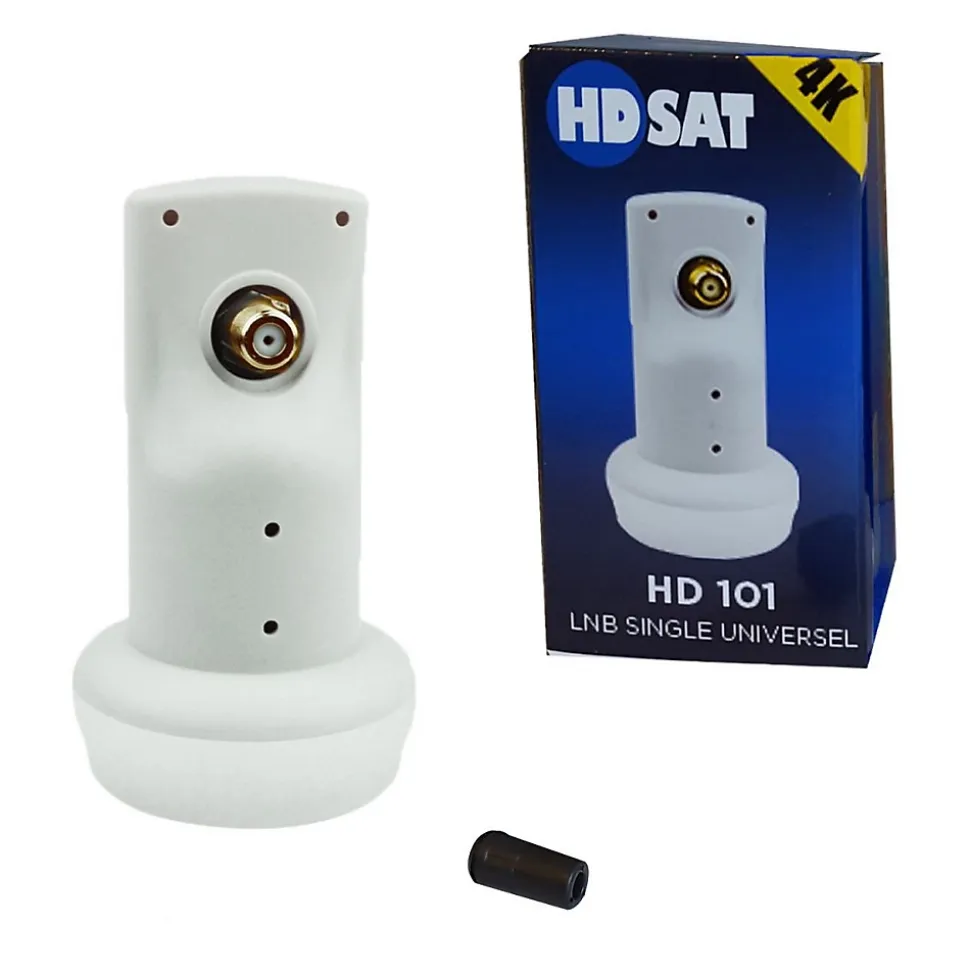 Pack Parabole satellite aluminium 60cm + LNB Single HD HDSAT