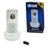 Pack Parabole satellite acier 80cm + LNB Single HD 4K idéal ASTRA EUTELSAT HDSAT