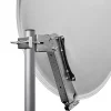 Pack Parabole satellite acier 80cm avec Support LNB + LNB Single + Décodeur Satellite ASTRA HD + Carte HDSAT