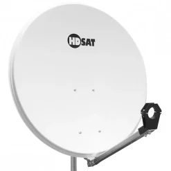 Pack Parabole satellite acier 80cm avec Support LNB + LNB Single + Décodeur Satellite ASTRA HD + Carte HDSAT