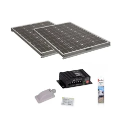 Pack 2x Panneaux solaire 140W + kit de pose solaire avec régulateur MPPT 320W 20A ANTARION