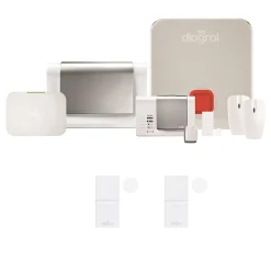 Pack alarme Diagral Précision sirène DIAG03CSF et 2 détecteurs d'ouverture miniature DIAG39APX
