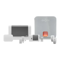 Pack alarme Diagral Précision sirène DIAG03CSF + Détecteur d'ouverture DIAG39APX + Télécommande multifonction AL41ACK