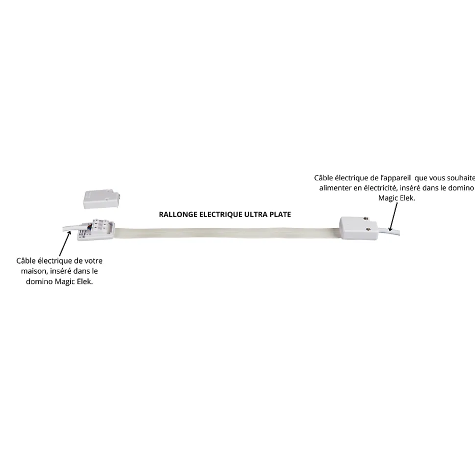 Pack câble ultra-plat Magic Elek 3 lignes 5m 16A 3500W