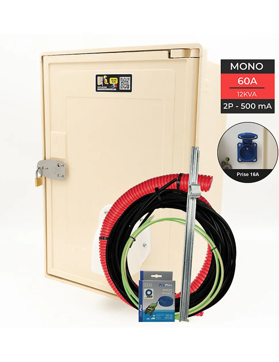Pack Coffret 10 Mètres 12 Kw "aerien" Complet