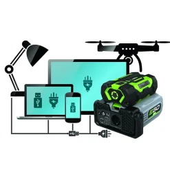Pack convertisseur de courant transportable à batterie EgoPower PAD5000E batterie incluse