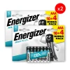 Pack de 2 - Energizer Max Plus Alcaline AAA/LR03, pack de 10+4 Piles