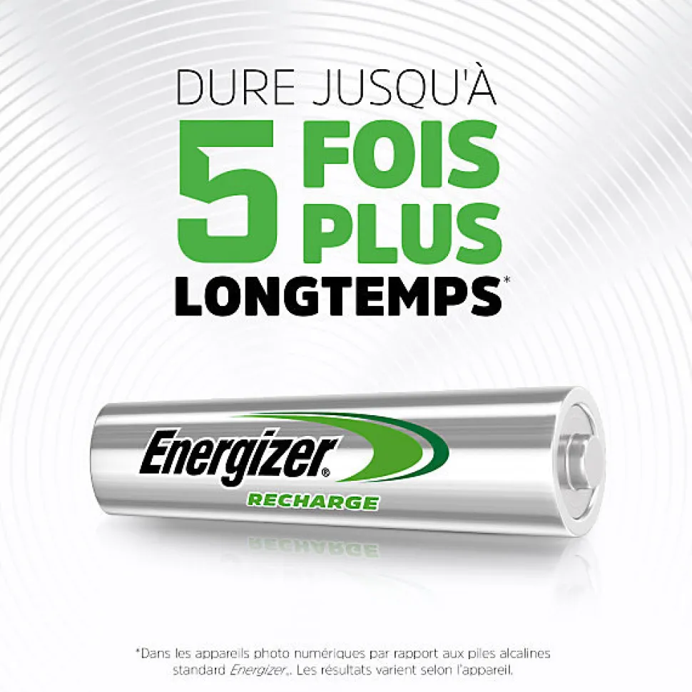 Pack de 3 - Energizer, Power Plus Rechargeable AAA/HR03, pack de 4 Piles