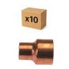 PACK de 10 réductions cuivre à souder femelle/femelle installation de plomberie chauffage sanitaire pour cuivre diamètre 22-18