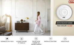 Pack Essentiel Sécurité intérieure Connectée Vidéosurveillance, Incendie & Intrusion