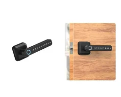 Pack poignée biométrique connectée locky-5 à empreinte digitale, code et bluetooth + passerelle wifi