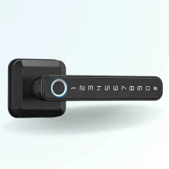 Pack poignée biométrique connectée locky-5 à empreinte digitale, code et bluetooth + passerelle wifi