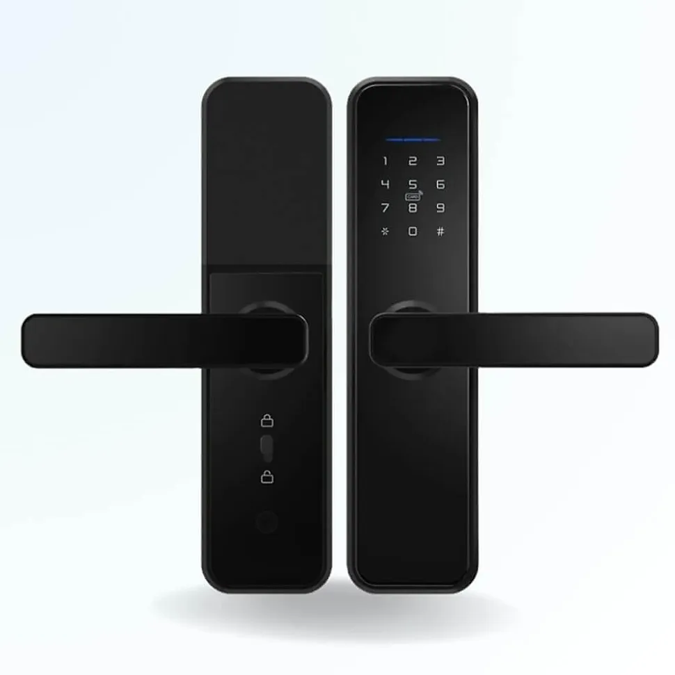 Pack serrure connectée locky-1 à code, badge et bluetooth + passerelle wifi