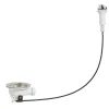 Pack vidage automatique inox blanc mat 1 bac
