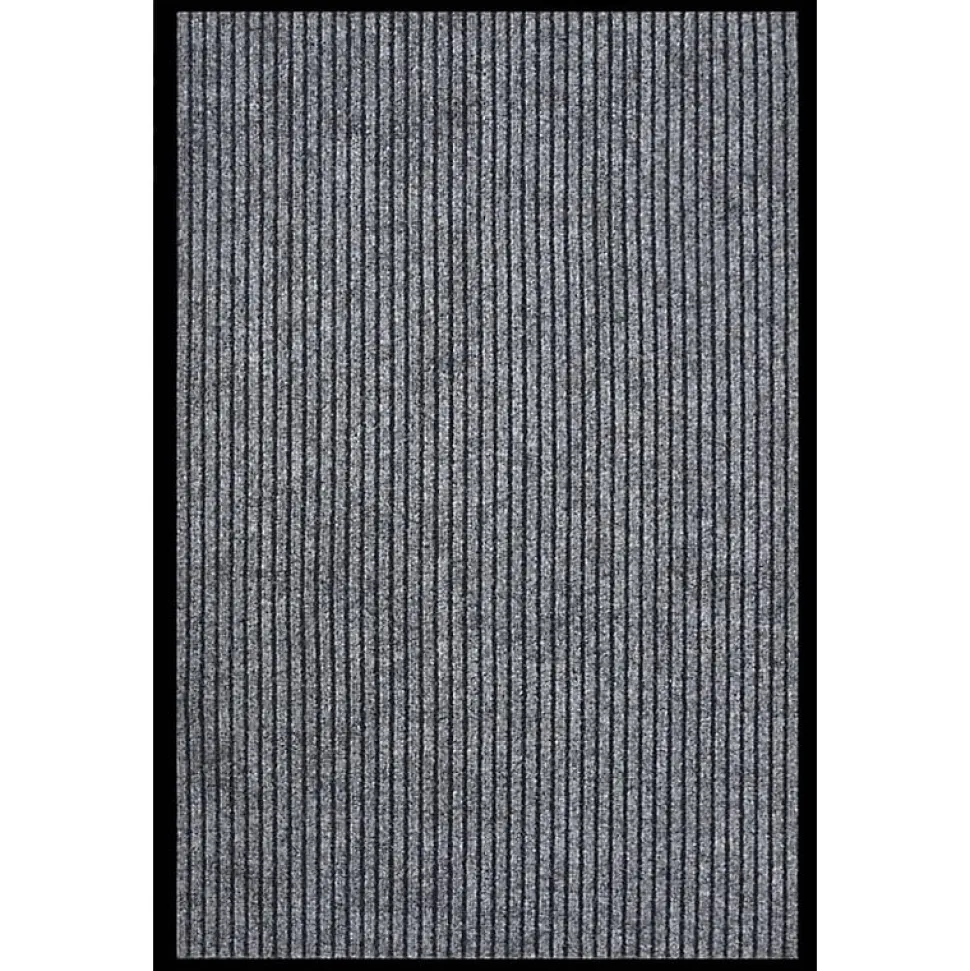 Paillasson rayé Gris 80x120 cm