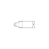 Paire de paumelles pour feuillure de 45mm lagune chromé brillant - Stremler - 4201.30.0X2