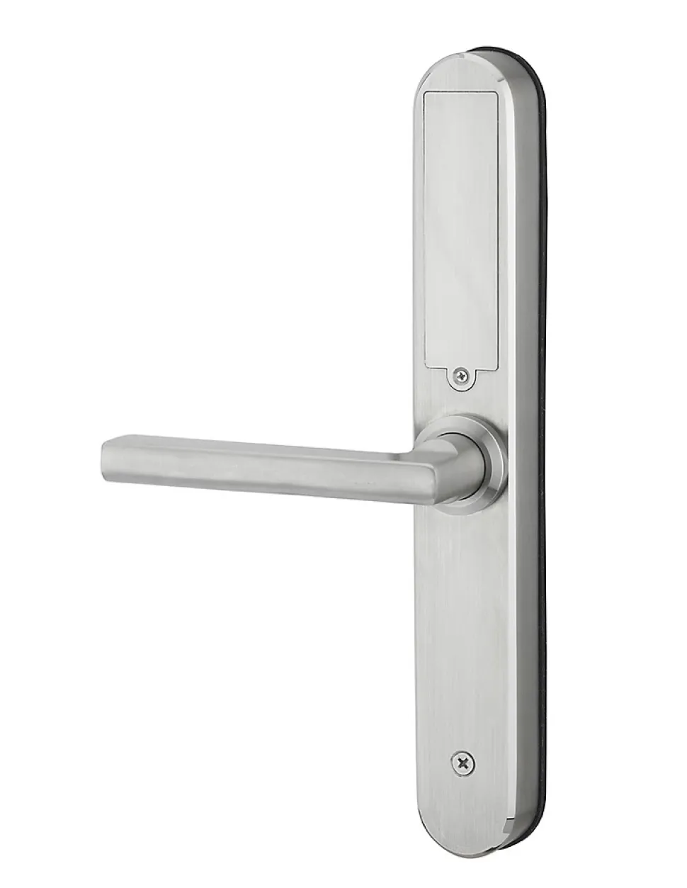Paire de poignées connectées Intelock Room hôtel, pour porte d'hôtel, argent - INTELOCK