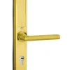 Paire de poignées connectées Intelock Multi, pour porte d'entrée, entr'axes 70mm, dorée - INTELOCK