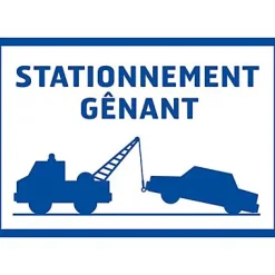 Panneau de signalisation "Stationnement gênant" Chapuis