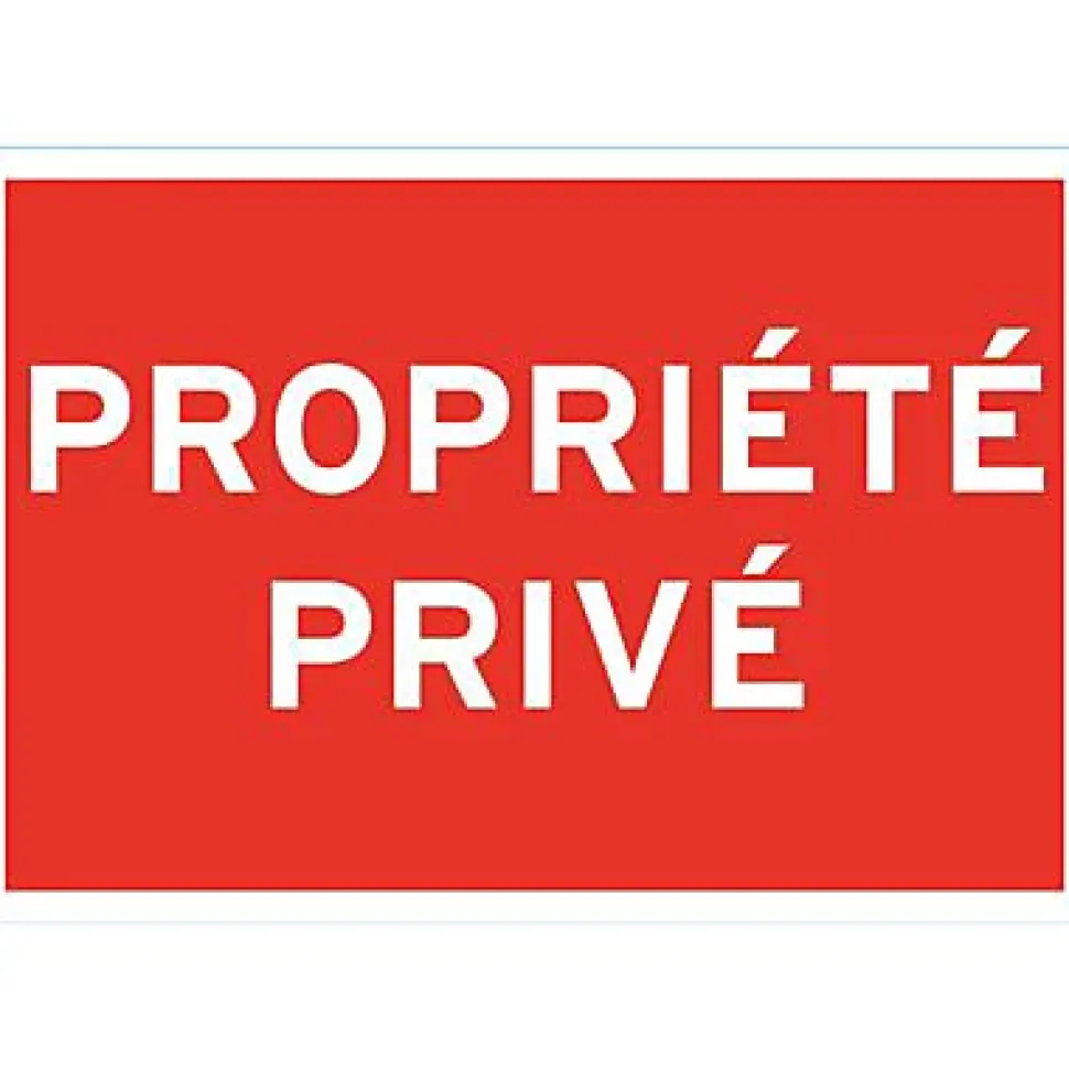 Panneau de signalisation "Propriété privée"