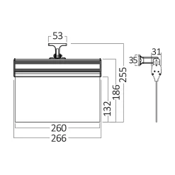 Panneau LED EXIT BRAYTRON - Secours - 3W
