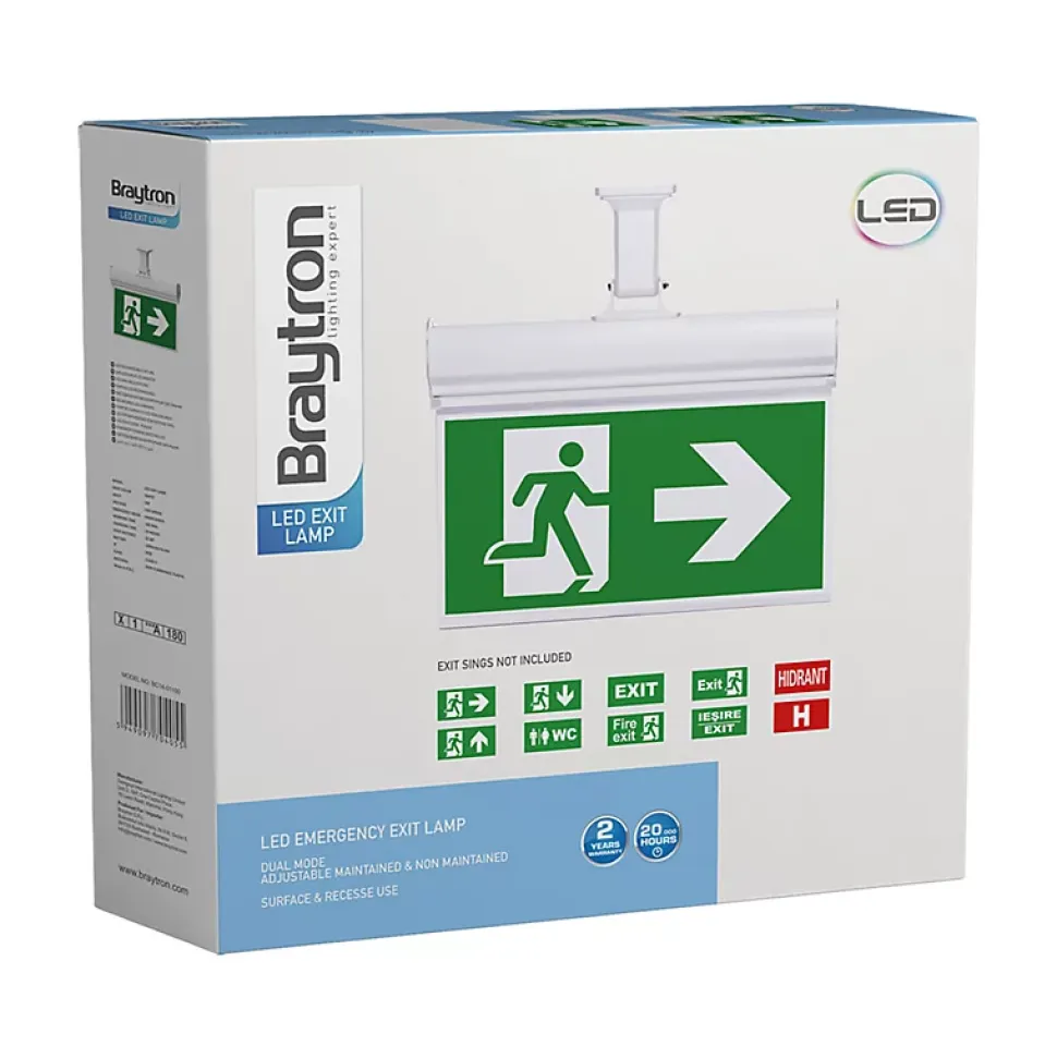 Panneau LED WC BRAYTRON - Blanc - 3W