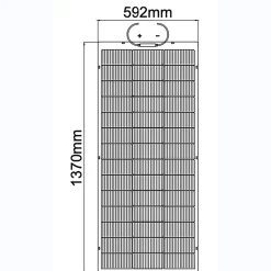 Panneau solaire flexible 150W N Type TOPCON Full black