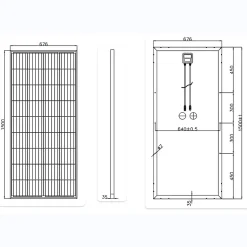 Panneau solaire Série Mono cellules PERC 190W