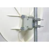 Parabole satellite fibre composite Blanche 85cm + BRIDES INOX Anti Corrosion HDSAT