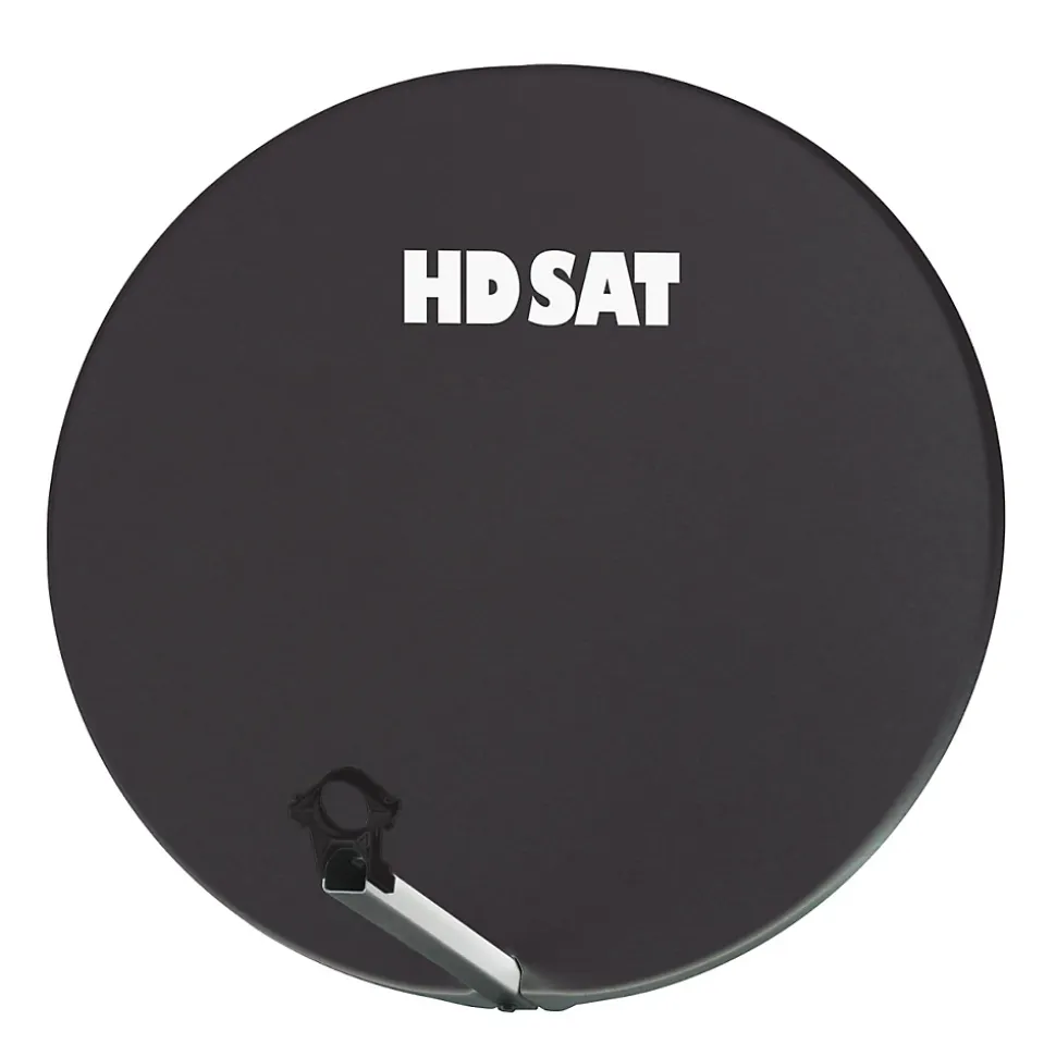 Parabole satellite fibre composite gris anthracite 75cm + BRIDES INOX Anti Corrosion HDSAT