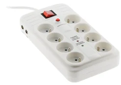 Parafoudre 8 prises + interrupteur Zenitech