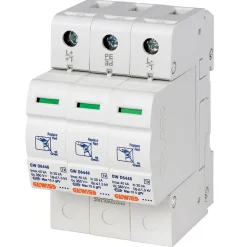 Parafoudre pour application photovoltaïque 3 pôles 40 kA 1000 VCC Type 2 - GEWISS - GWD6428