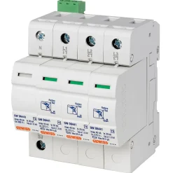 Parafoudre triphasé + neutre 40 kA avec contact aux. de fin de vie - Type 2 - 4 modules - GEWISS - GWD6420