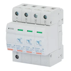 Parafoudre triphasé + neutre 40 kA - Type 2 - 4 modules - GEWISS - GWD6419