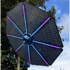 PARASOL SOLAIRE 1000W Plug & Play avec éclairage LED intégré