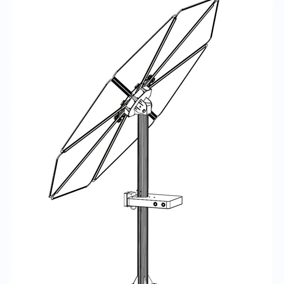 PARASOL SOLAIRE 1000W Plug & Play avec éclairage LED intégré