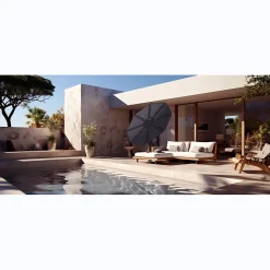 PARASOL SOLAIRE 1000W Plug & Play avec éclairage LED intégré