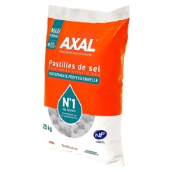 Pastilles de sel pour adoucisseur d'eau 25 kg AXAL
