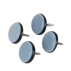 Patin à clouer Diall 37 mm x 4, noir + bleu/gris